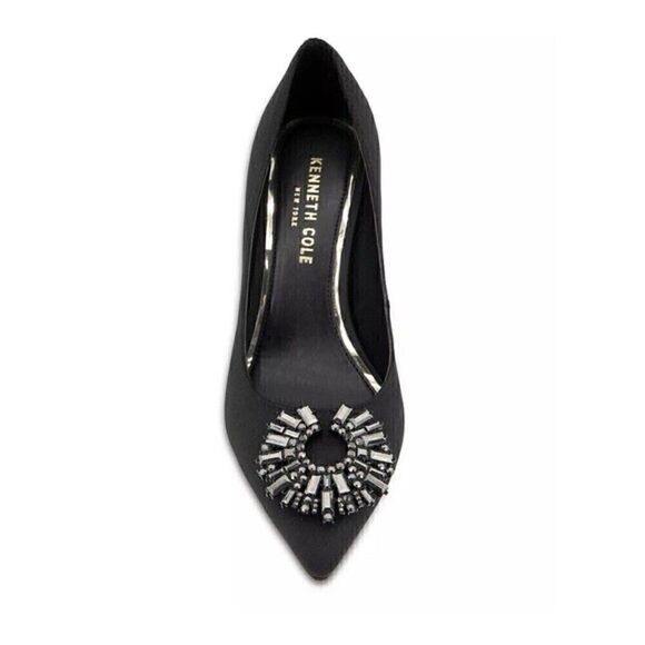 Kenneth Cole New York Women's Pointed-Toe Pump  Romi Starburst Black shoes Med 8 - Picture 3 of 9